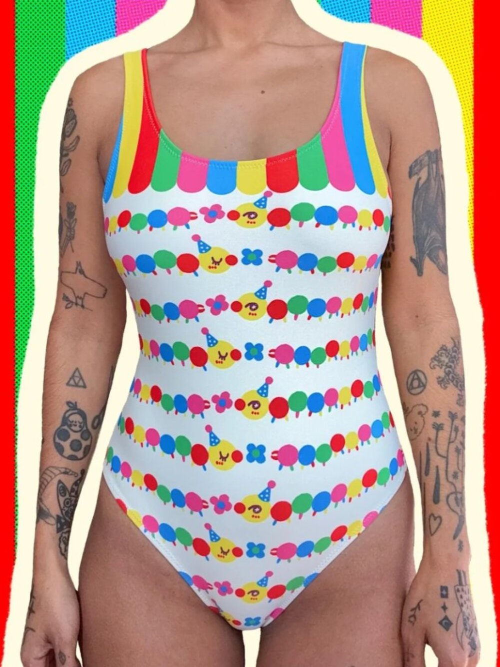 SoLazo "Clown Centipede" One Piece Swimsuit 3X